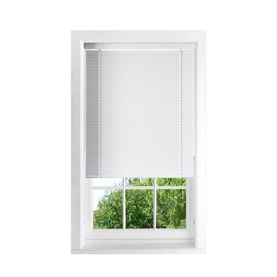 Homebase Storage & Home Deals | White 50Mm Faux Wood Venetian Blind - 60X160Cm