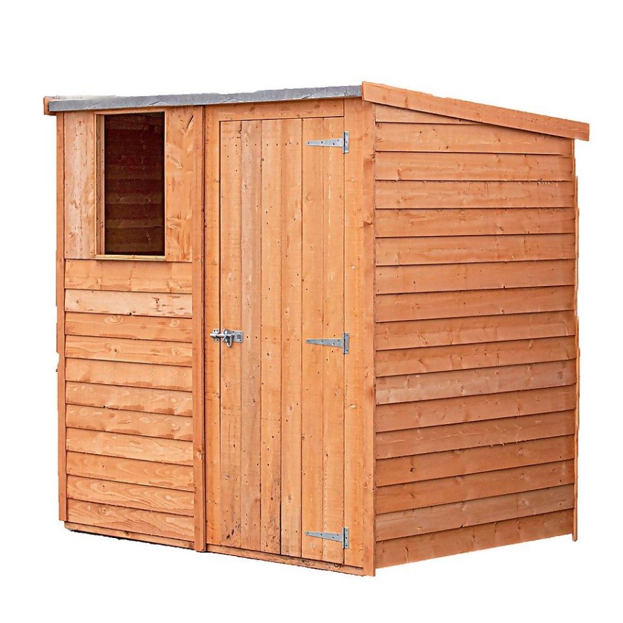 Homebase Garden Sheds | Shire 6X4Ft Overlap Pent Garden Shed