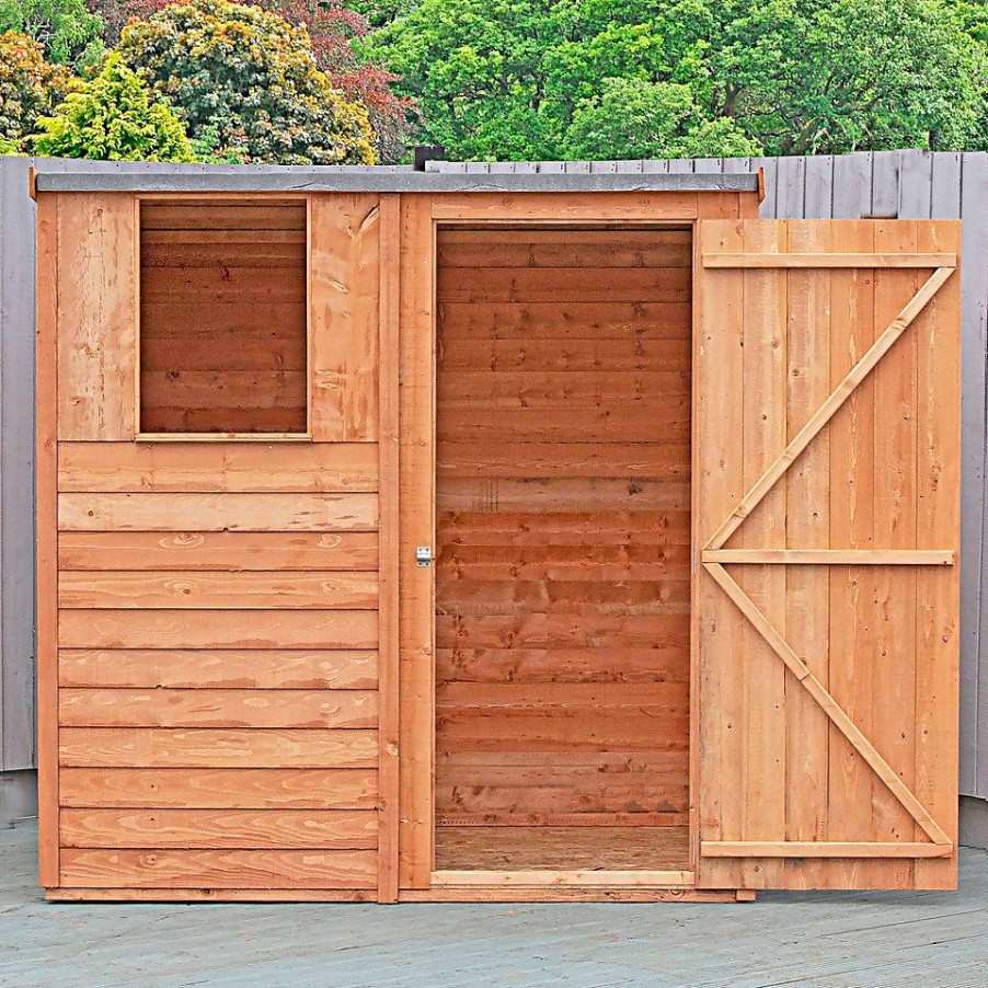 Homebase Garden Sheds | Shire 6X4Ft Overlap Pent Garden Shed