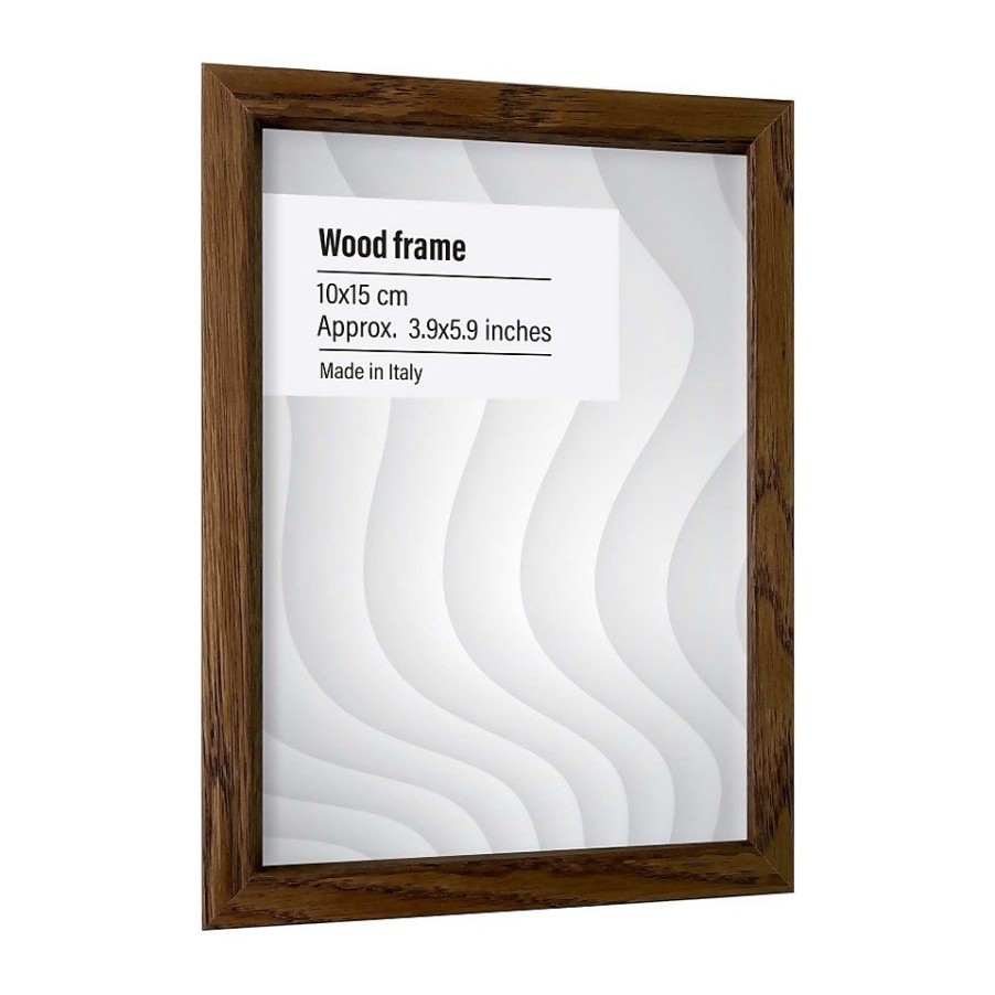 Homebase Photo Frames | Wood Photo Frame - Set Of 2 10X15Cm - Walnut