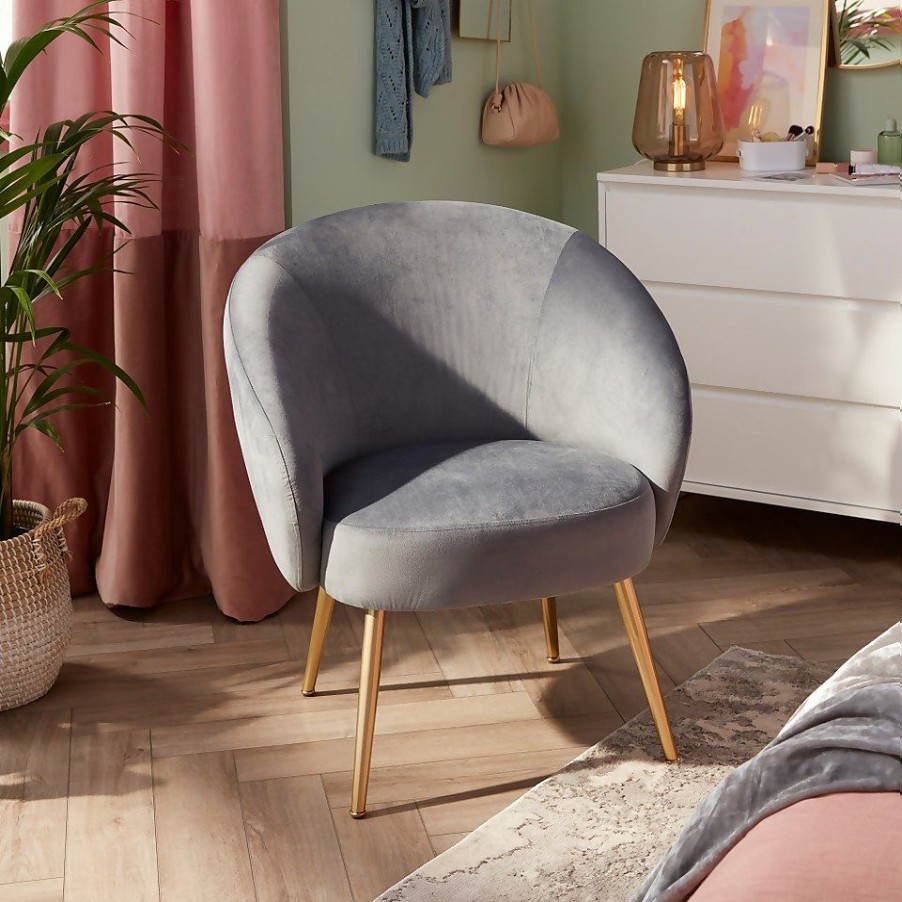 Homebase Chairs | Bella Occasional Chair - Grey