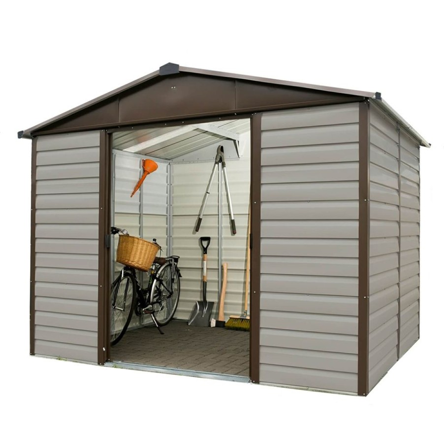 Homebase Metal Sheds | Yardmaster 10X8Ft Shiplap Metal Shed