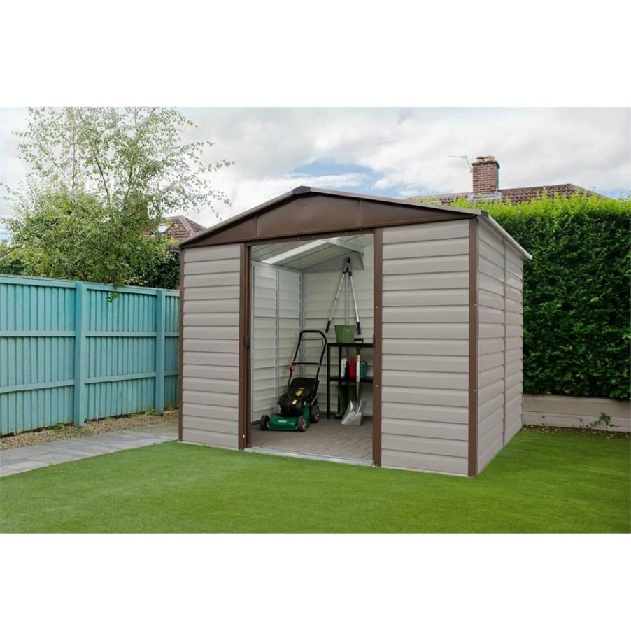 Homebase Metal Sheds | Yardmaster 10X8Ft Shiplap Metal Shed