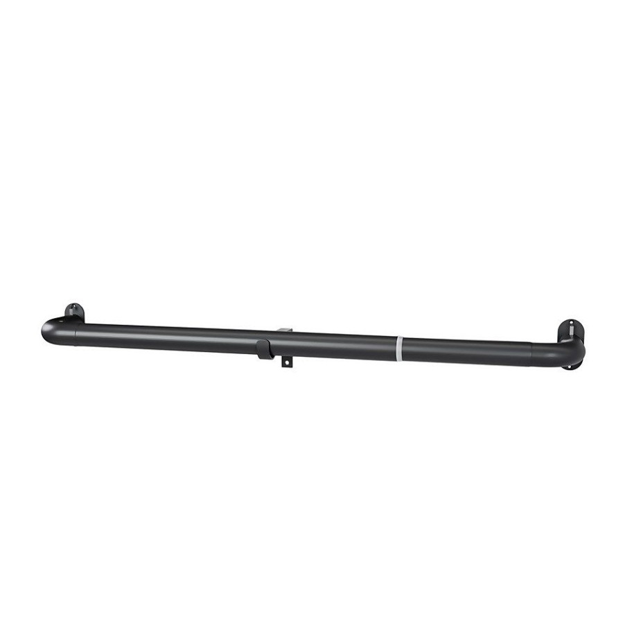 Homebase Curtain Poles & Tracks | Black Extendable Room Darkening Curtain Pole - 170-300Cm (Dia 25/28Mm)