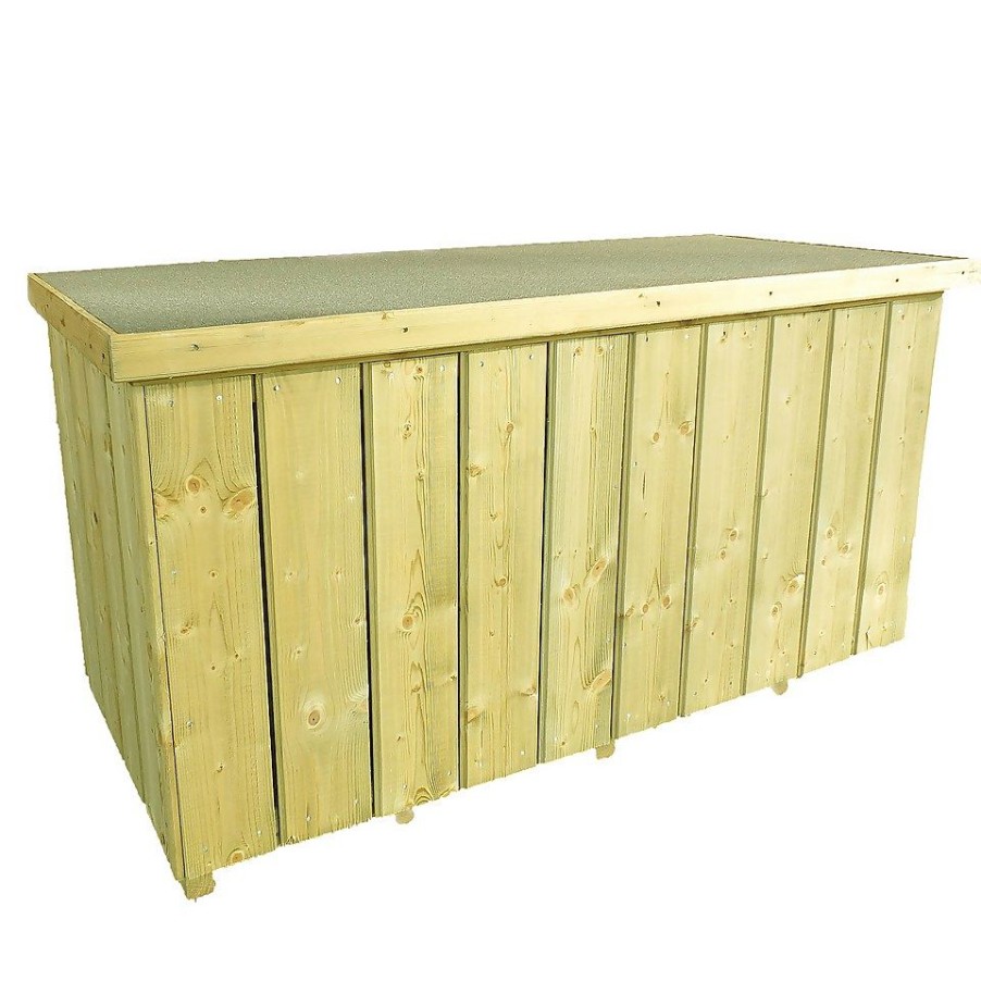 Homebase Garden Storage | Shire Planed Timber Garden Storage Box 4 X 2