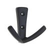 Homebase Hallway Furniture | Modern Twin Hook - Matt Black