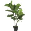 Homebase Artificial Plants | Everlands Artificial Fig Tree - 97Cm