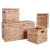 Homebase Storage Containers | Natural Storage Set - 1 Trunk & 2 Boxes