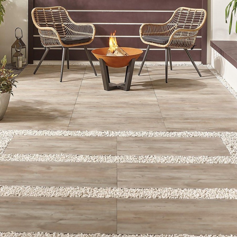 Homebase Paving Stones & Slabs | Porcelain Paving 800 X 400Mm - Birch (Full Pack)