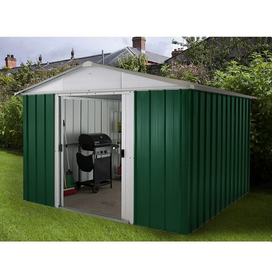 Homebase Metal Sheds | Yardmaster 10X10Ft Metal Apex Shed