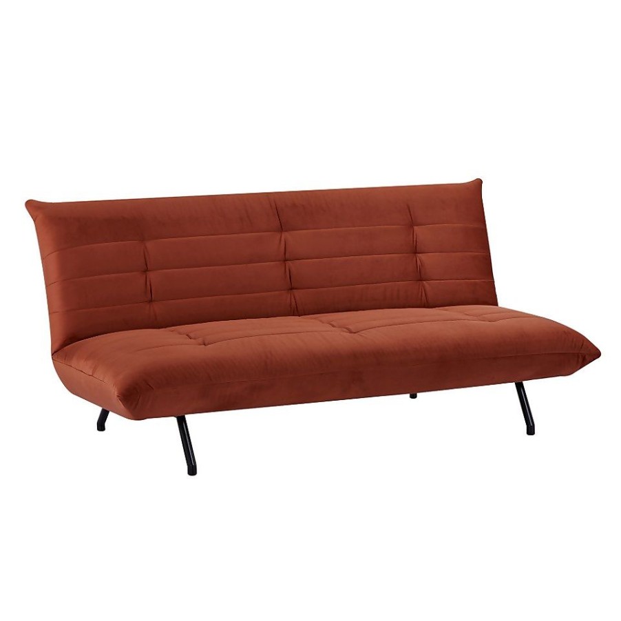 Homebase Sofas And Sofa Beds | Kobe Click Clack Sofa Bed - Terracotta