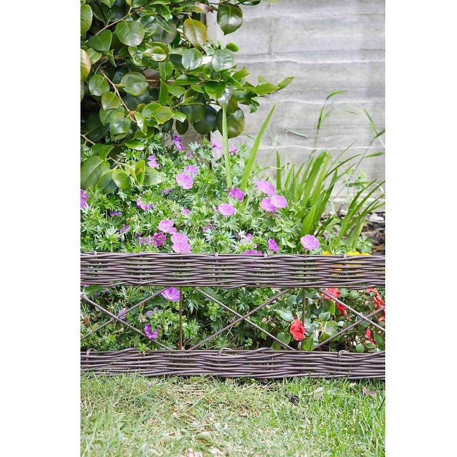 Homebase Lawn & Garden Edging | Smart Garden Decor Edge Chestnut 35Cm X 60Cm