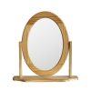 Homebase Mirrors | Oval Dressing Table Mirror - Pine