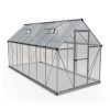 Homebase Greenhouses | Palram Canopia Hybrid 6 X 14Ft Silver Greenhouse