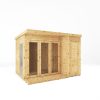 Homebase Garden Buildings | Mercia 10 X 8Ft Garden Room With Side Shed