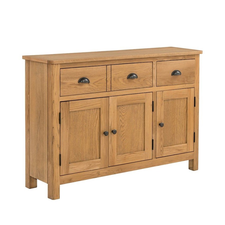 Homebase Living Room Furniture | Norbury Large Sideboard - Oak