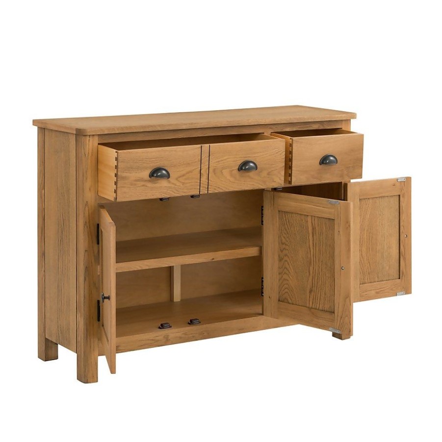 Homebase Living Room Furniture | Norbury Large Sideboard - Oak