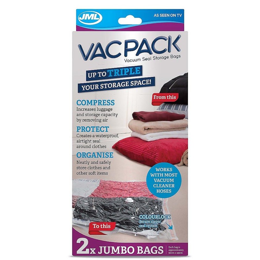 Homebase Clothes Storage | Vac Pack Go Bags - Jumbo