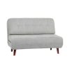 Homebase Sofas And Sofa Beds | Draper Woven Fabric Folding Sofa Bed - Grey