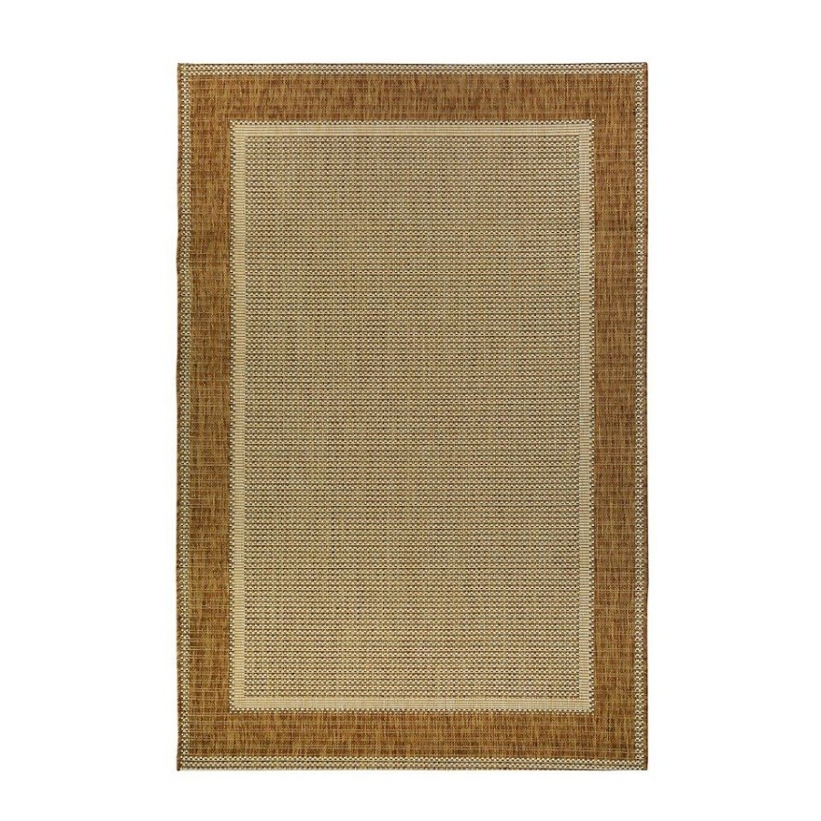 Homebase Rugs | Denver Border Indoor/Outdoor Rug - Latte - 200X290Cm