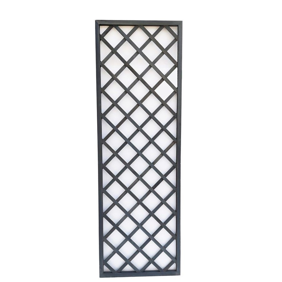 Homebase Trellis | 1.8M X 60Cm Wooden Trellis Panel - Grey