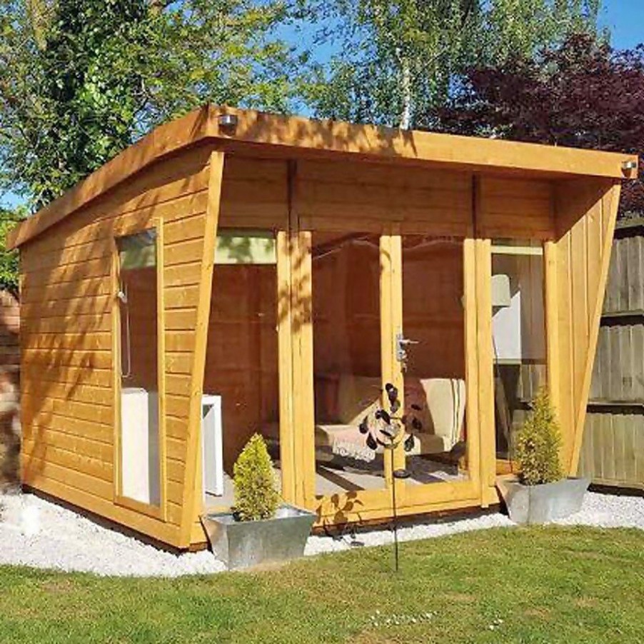 Homebase Garden Buildings | Shire 10 X 10Ft Highclere Double Door Summerhouse - Including Installation