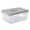 Homebase Storage Containers | Plastic Storage Container - 1.8L - Grey