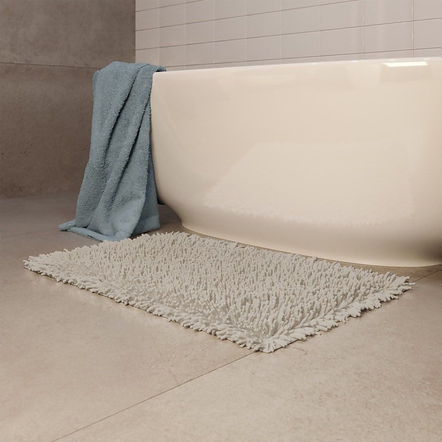 Homebase Bath Towels & Mats | Chenille Bath Mat 80X50Cm - Stone