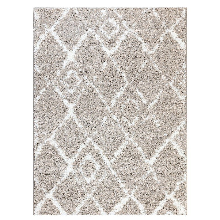 Homebase Rugs | Deluxe Berber Rug - Latte - 120X160Cm