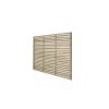 Homebase Garden Fencing | 6Ft X 5Ft (1.8M X 1.5M) Pressure Treated Contemporary Slatted Fence Panel - Pack Of 3