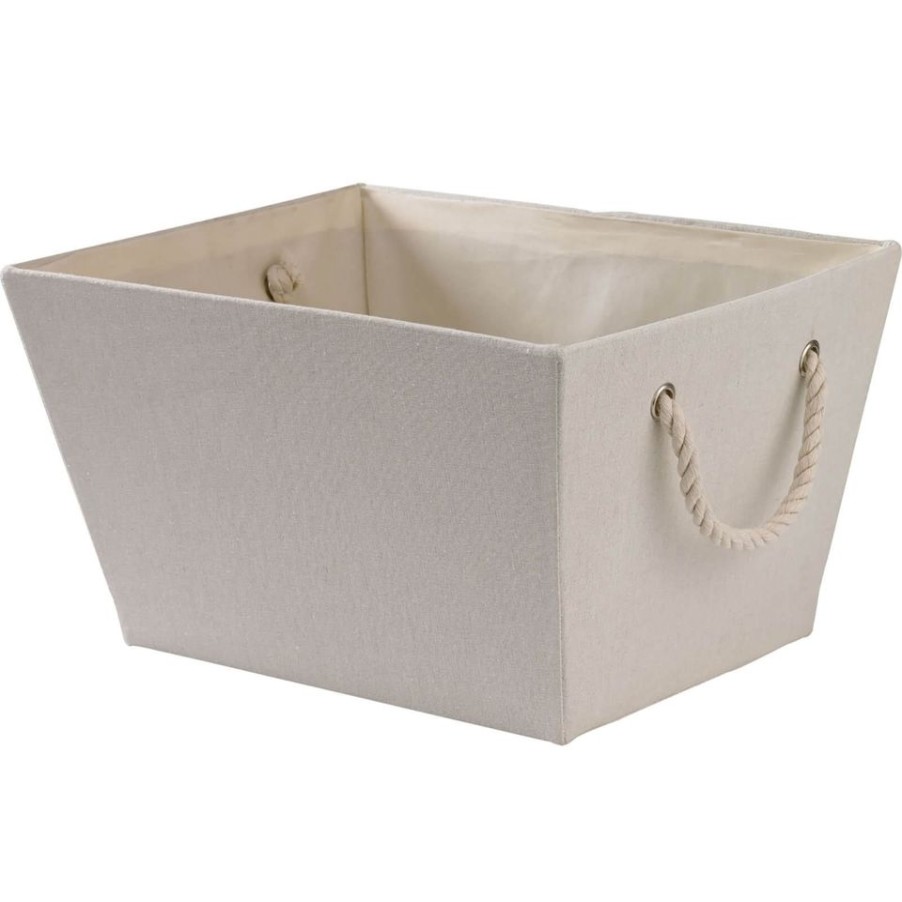 Homebase Storage Containers | Oversized Cream Storage Bin