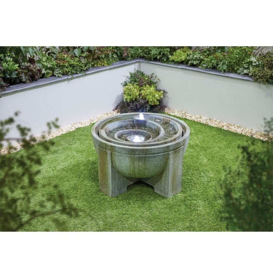 Homebase Water Features | Stylish Fountains Fossil Water Feature Incl Leds