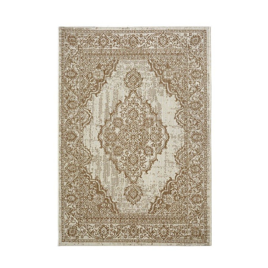 Homebase Rugs | Indoor Outdoor Medallion Rug - Natural - 120X170Cm