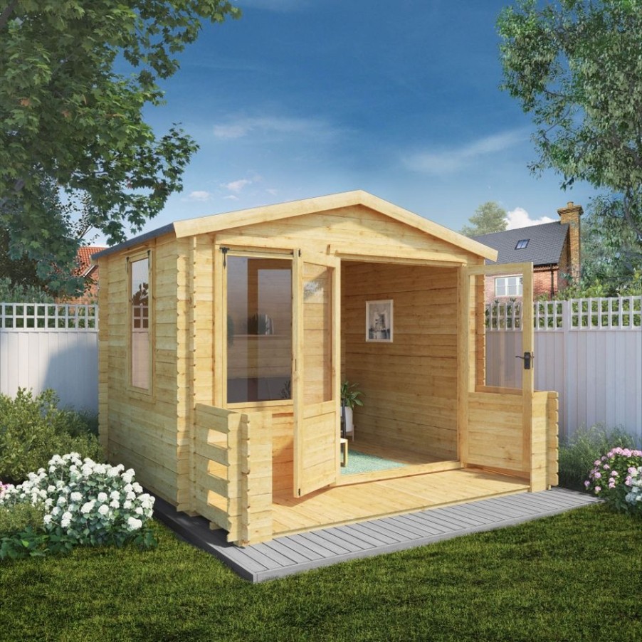 Homebase Garden Buildings | Mercia (Installation Included) 3.3X3.4M Sherwood 19Mm Log Cabin