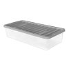 Homebase Under Bed Storage | 43L Storage Box With Clear Base And Lid