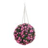 Homebase Artificial Plants | Artificial Topiary Ball - Pink Rose