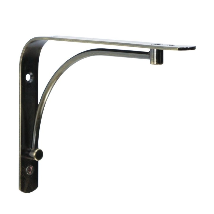 Homebase Shelving Brackets | Arch Bracket - Brass - 13X18Cm