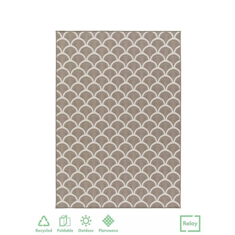 Homebase Rugs | Relay Recycled Indoor/Outdoor Rug - Dark Natural - 200X290Cm