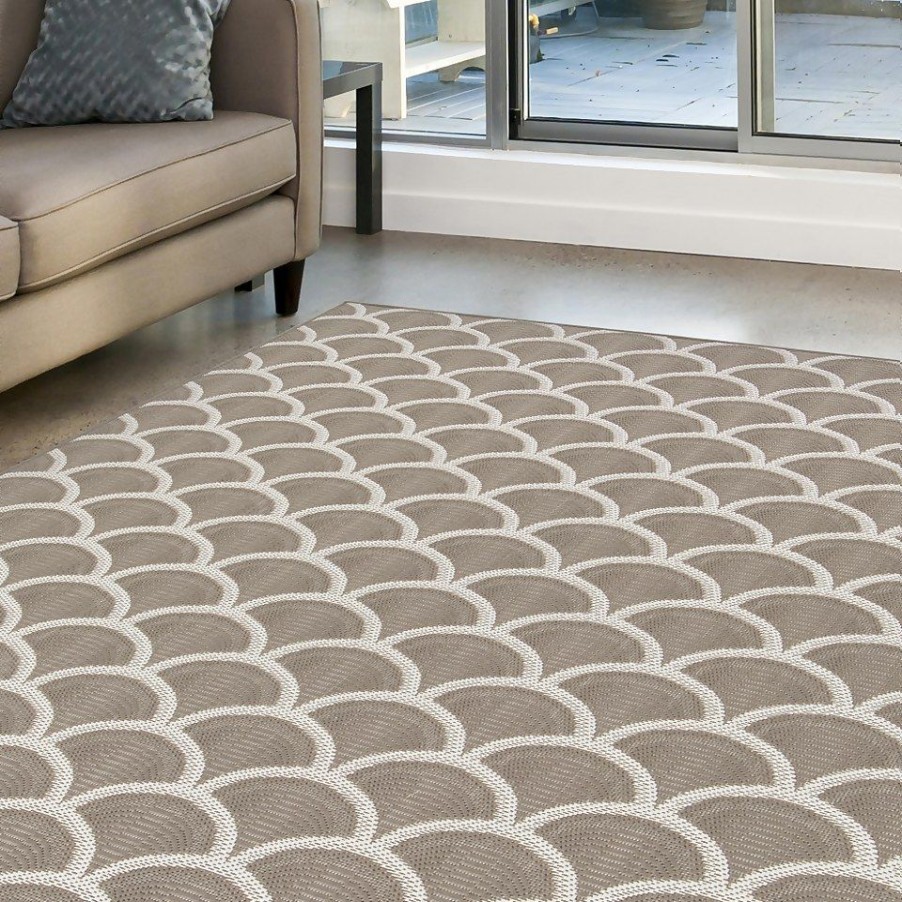 Homebase Rugs | Relay Recycled Indoor/Outdoor Rug - Dark Natural - 200X290Cm