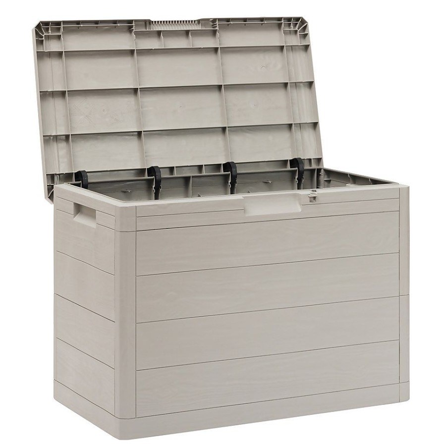 Homebase Garden Storage | Toomax Garden Storage Box 160L - Warm Grey