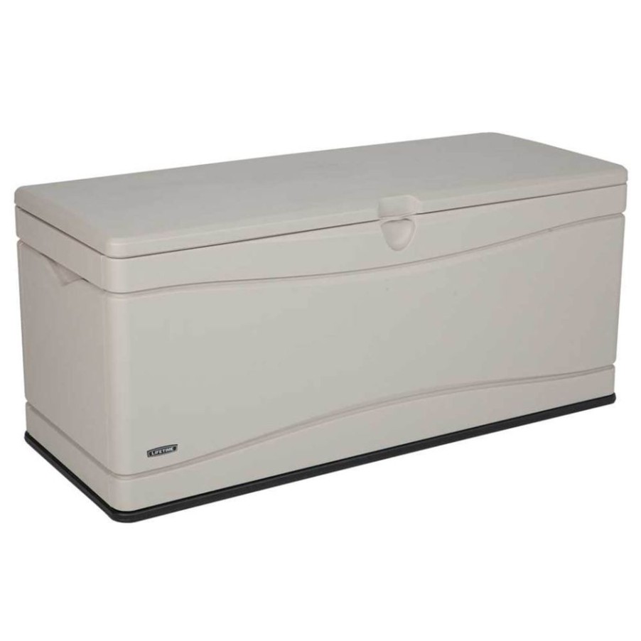 Homebase Garden Storage | Lifetime Heavy-Duty Plastic Garden Storage Box 492 Litres