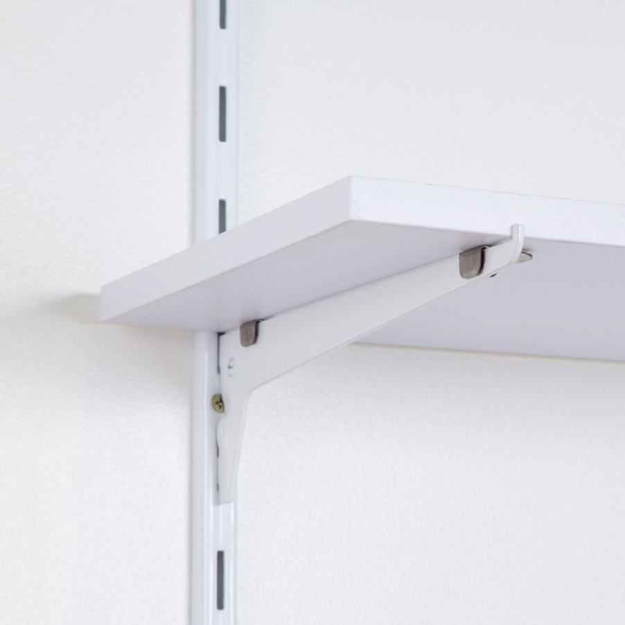 Homebase Shelving Brackets | Single Bracket - White - 250Mm