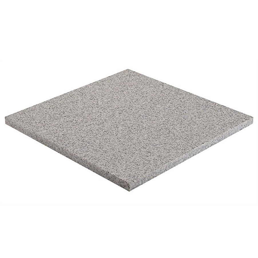 Homebase Paving Stones & Slabs | Stylish Stone Granite Paving 400 X 400Mm - Light Grey