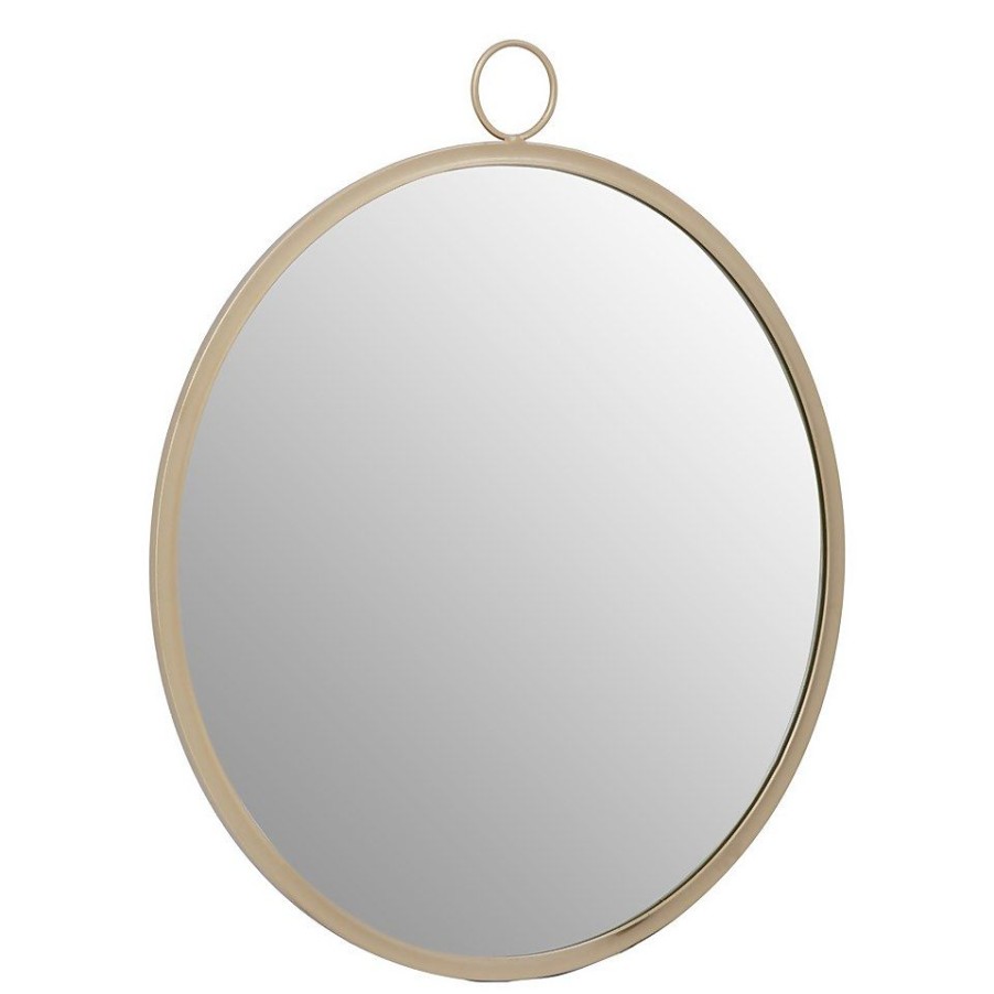 Homebase Mirrors | Round Metal Wall Mirror - Gold - 60Cm