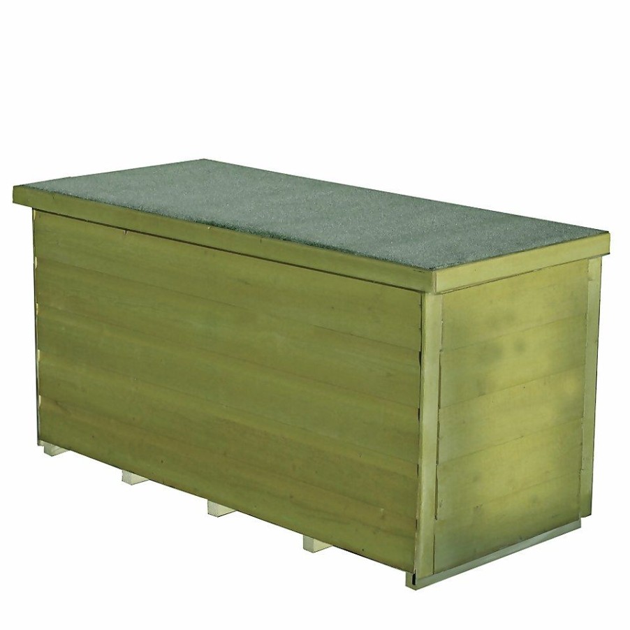 Homebase Garden Storage | Shire Tongue & Groove Wooden Storage Box - 4 X 2Ft