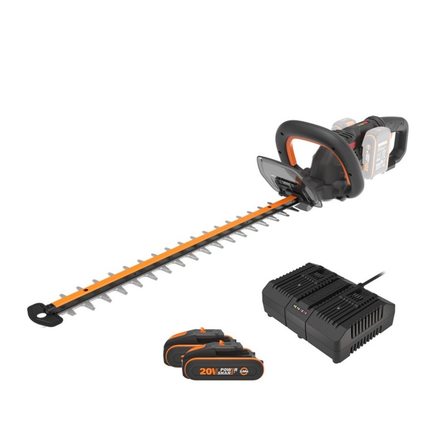 Homebase Hedge Trimmers | Worx Nitro 40V Wg286E Cordless Brushless Hedge Trimmer