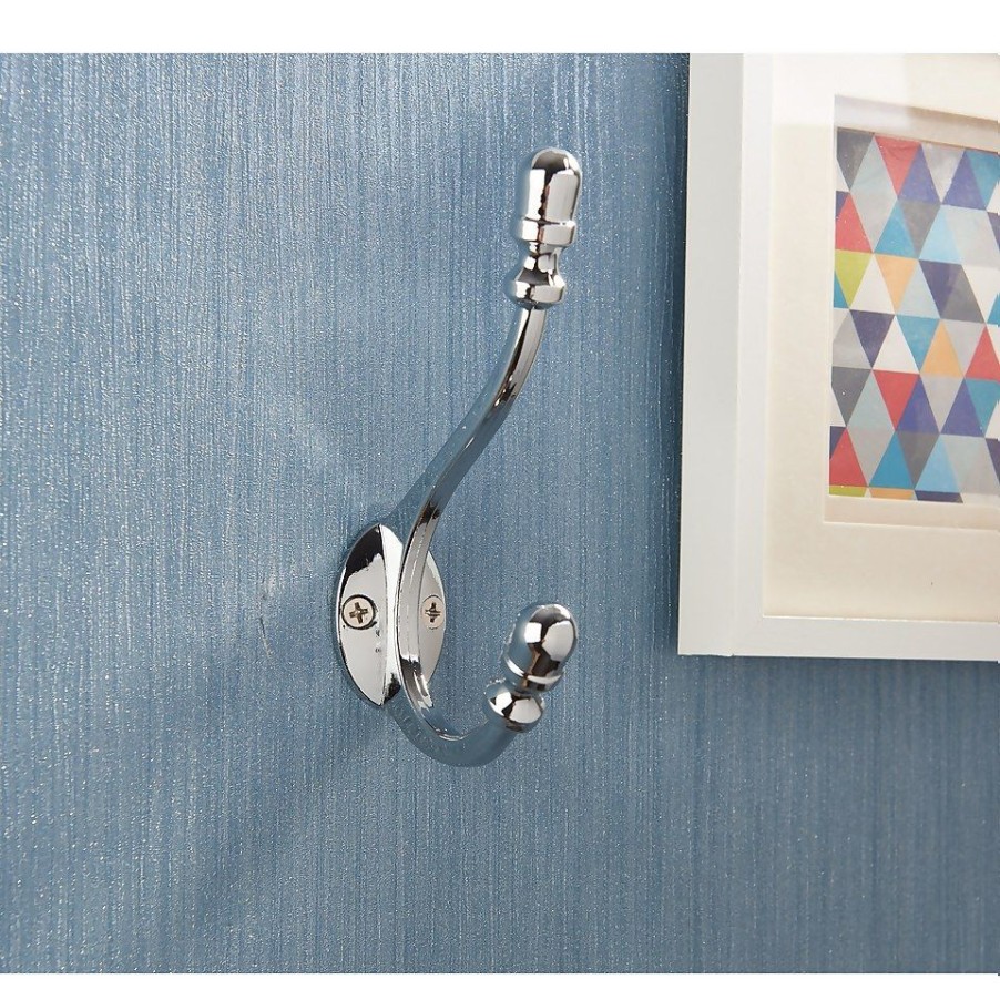 Homebase Hallway Furniture | Antique Deco Hook - Chrome