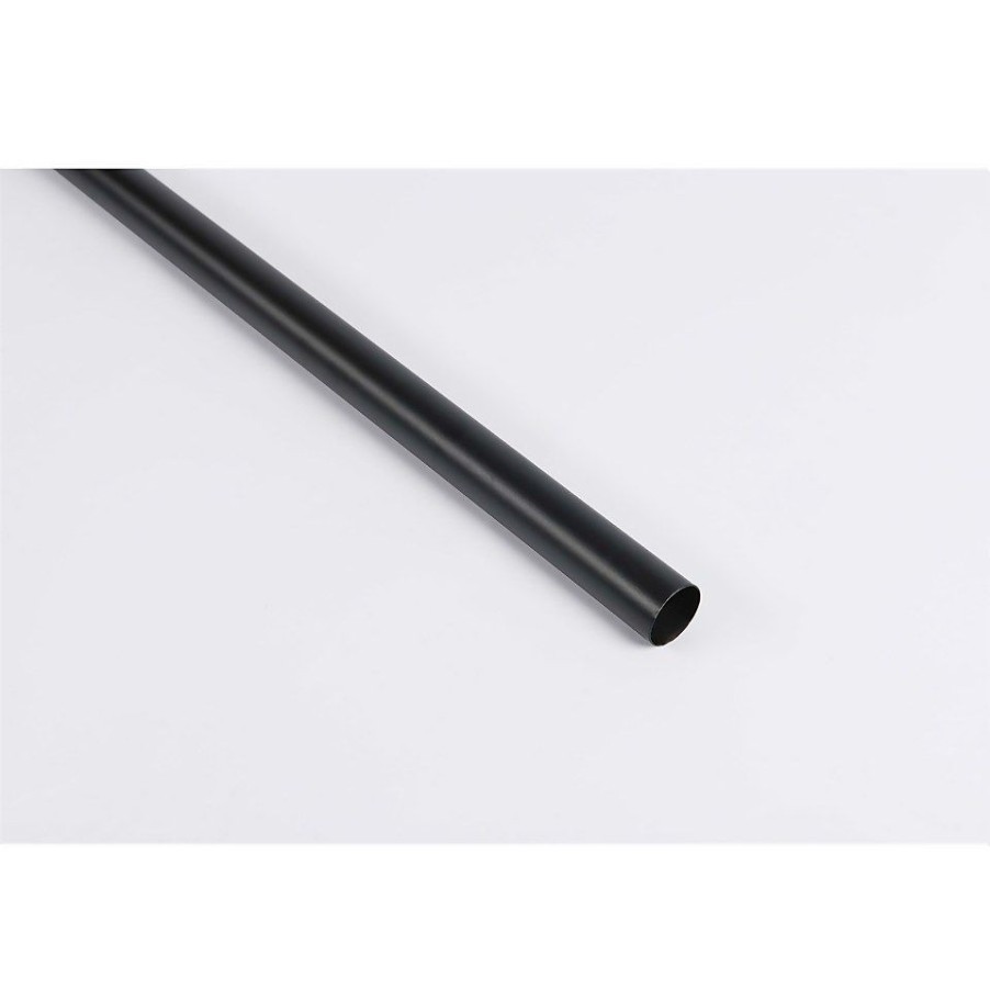 Homebase Curtain Poles & Tracks | Black Tube - 2.4M