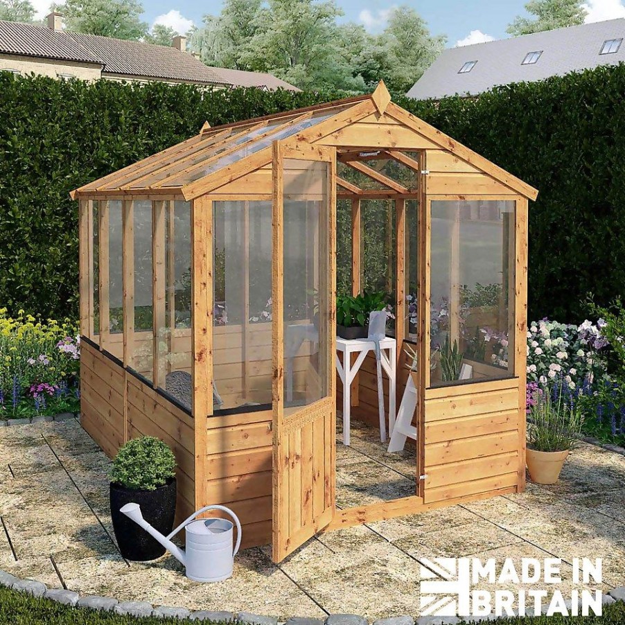 Homebase Greenhouses | Mercia 8 X 6Ft Traditional Greenhouse - Incl. Installation