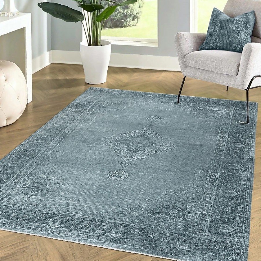 Homebase Rugs | Orla Traditional Rug - Teal - 120X160Cm